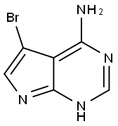 4-amino-5-bromopyrrolo(2,3-d)pyrimidine Structure