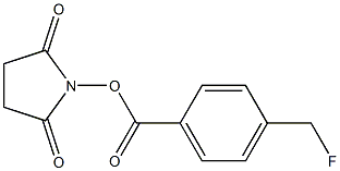 N-succinimidyl 4-(fluoromethyl)benzoate Struktur