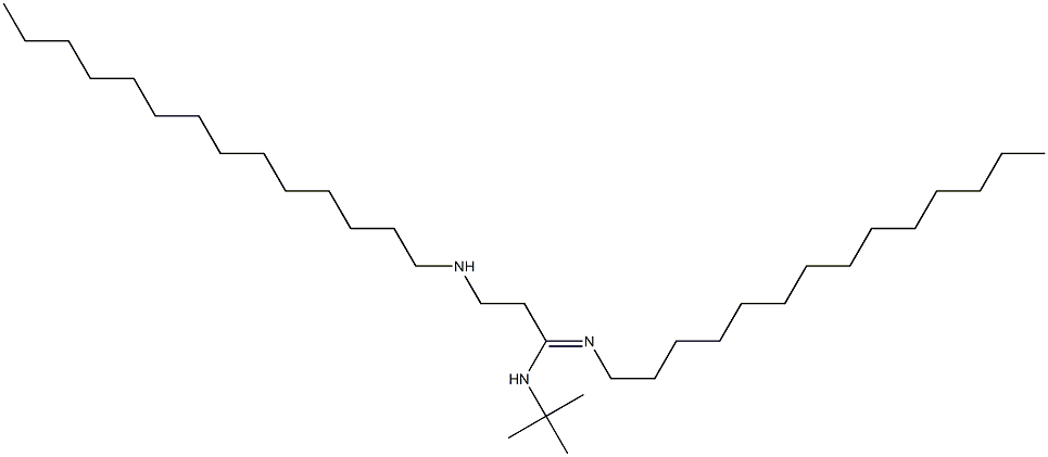 N-t-butyl-n'-tetradecyl-3-tetradecylaminopropionamidine Structure