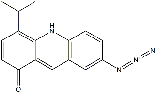 7-azido-4-isopropylacridone Struktur