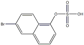 6-bromonaphthyl sulfate Struktur