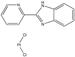 dichloro((1H-benzimidazol-2-yl)pyridine)platinum(II) Struktur