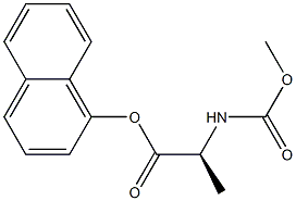 alpha-naphthyl N-methoxycarbonylalaninate Structure