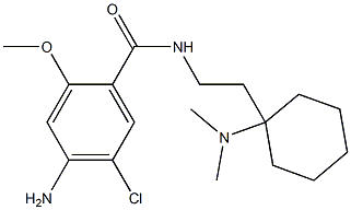 4-amino-5-chloro-N-(2-(1-dimethylamino-1-cyclohexyl)ethyl)-2-methoxybenzamide Structure