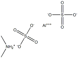 dimethylammonium aluminum sulfate Struktur