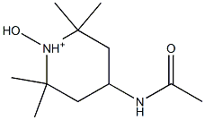 4-acetamido-1-hydroxy-2,2,6,6-tetramethylpiperidinium 结构式
