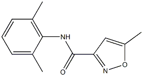 N-(2,6-dimethylphenyl)-5-methyl-3-isoxazolecarboxamide Struktur