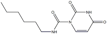 1-hexylcarbamoyluracil 结构式