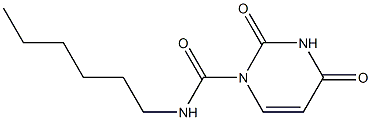 1-hexylcarbamoyluracil Struktur