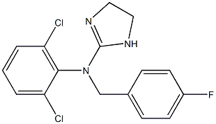 2-(N-(2,6-dichlorophenyl)-N-(4-fluorobenzyl)amino)imidazoline Structure