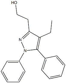 1,5-diphenyl-3-(2-hydroxyethyl)-4-ethylpyrazole