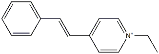 N-ethyl-4-styrylpyridinium,,结构式