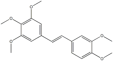 3,4,5,3',4'-PENTAMETHOXYSTILBENE,,结构式