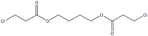 BUTANE-1,4-DIYLBIS(3-CHLOROPROPANOATE) 化学構造式