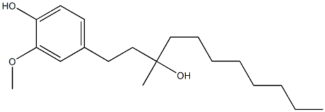 3-METHYL-1-(4-HYDROXY-3-METHOXYPHENYL)UNDECAN-3-OL Structure
