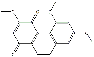 3,5,7-TRIMETHOXY-1,4-PHENANTHRENEQUINONE Structure