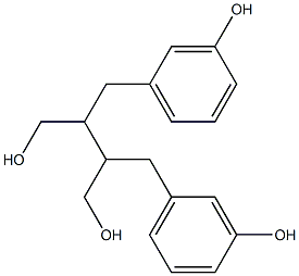 2,3-BIS(3-HYDROXYDENZYL)BUTANE-1,4-DIOL,,结构式