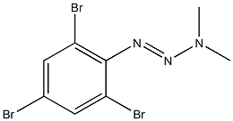 TRIAZENE,3,3-DIMETHYL-1-(2,4,6-TRIBROMOPHENYL)- Structure