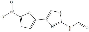 FORMAMIDE,N-(4-(5-NITRO-2-FURYL)-2-THIAZOLYL)- Struktur