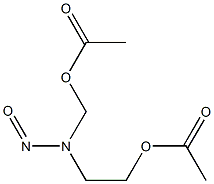 N-(2-ACETOXYETHYL)-N-(ACETOXYMETHYL)NITROSAMINE 化学構造式
