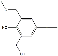 2-METHOXYMETHYL-6-METHYLOL-PARA-TERT-BUTYLPHENOL Struktur