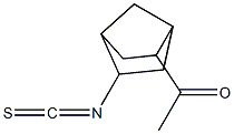 EXO-2-ACETYL-EXO-5-ISOTHIOCYANATONORBORNANE Struktur