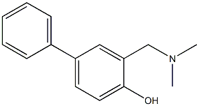 3-DIMETHYLAMINOMETHYL-4-HYDROXYBIPHENYL 化学構造式