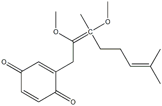 2,3-DIMETHOXYGERANYL-1,4-BENZOQUINONE 结构式