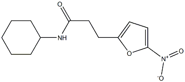 N-CYCLOHEXYL-3-(5-NITRO-2-FURYL)PROPIONICACIDAMIDE Structure