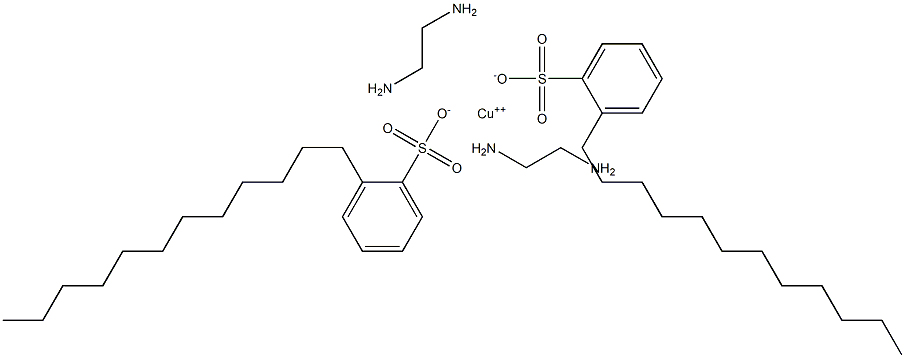 COPPERBIS(ETHYLENEDIAMINE)BIS(DODECYLBENZENESULPHONATE) Structure