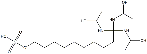 TRIETHANOLAMINEDECYLSULPHATE Structure