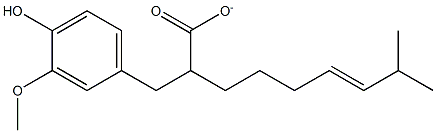 4-HYDROXY-3-METHOXYBENZYL(E)-8-METHYL-6-NONENOATE,,结构式