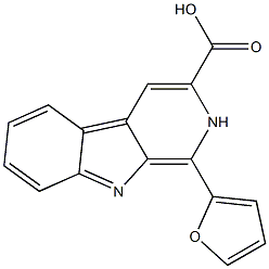 1-(2-FURYL)-PYRIDO(3,4-B)INDOLE-3-CARBOXYLICACID Structure
