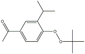 1-ACETYL-3,4-TERT-BUTYLPEROXYISOPROPYLBENZENE Structure