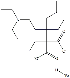 ETHYL-2-DIETHYLAMINOETHYL-2-ETHYL-BUTYLMALONATEHYDROBROMIDE Structure