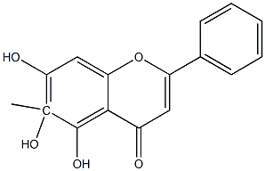 6-METHYLBAICALEIN 结构式