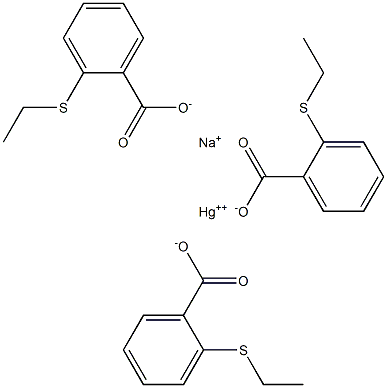 SODIUMETHYLMERCURYTHIOSALICYLATE Structure