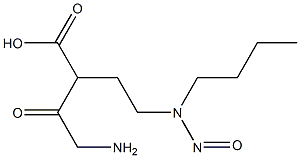 N-BUTYL-N-(3-GLYCYLCARBOXYPROPYL)NITROSAMINE Structure
