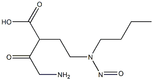 N-BUTYL-N-(3-GLYCYLCARBOXYPROPYL)NITROSAMINE 化学構造式