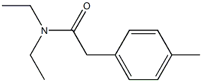 N,N-DIETHYL-PARA-TOLYLACETAMIDE Structure