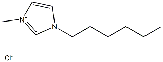 1-N-HEXYL-3-METHYLIMIDAZOLIUMCHLORIDE 化学構造式