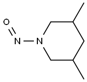 PIPERIDINE,3,5-DIMETHYL-1-NITROSO- Struktur