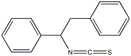 1,2-ジフェニルエチルイソチオシアナート 化学構造式