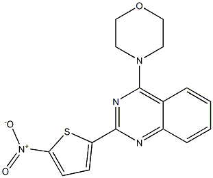 QUINAZOLINE,4-MORPHOLINO-2-(5-NITRO-2-THIENYL)-