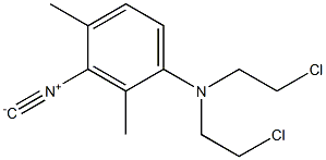 N,N-BIS(2-CHLOROETHYL)-4-DIMETHYLISOCYANOANILINE Structure