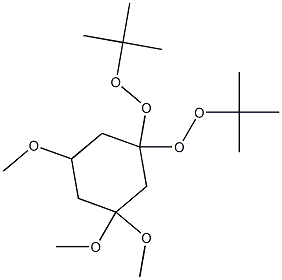 1,1-DI-TERT-BUTYLPEROXY-3,3,5-TRIMETHOXYCYCLOHEXANE 化学構造式