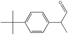 Benzeneethanal, 4-[1,1-dimethylethyl]-alpha.-methyl-,,结构式
