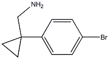 [1-(4-Bromophenyl)cyclopropyl]methylamine 结构式