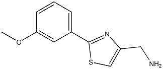 [2-(3-Methoxyphenyl)thiazol-4-yl]methylamine,,结构式