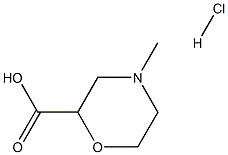 2-carboxy-4-methylmorpholinehydrochloride Structure